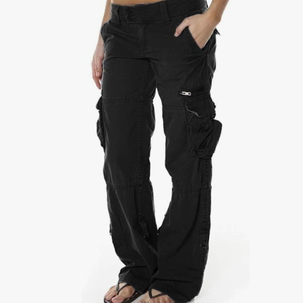 Women's Black Cargo Pants - Brand New!